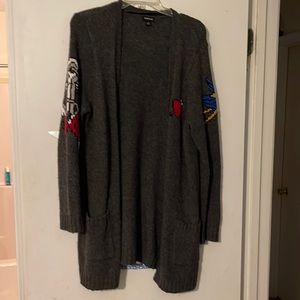 Size 1 Torrid Tattoo art cardigan